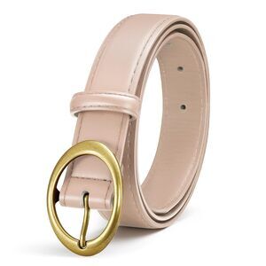 Women Leather Belts For Jeans Pants Dresses Fashion Ladies Waist Belt Gold😹